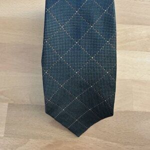 Silk Elegant Green Plaid Men's Tie